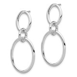 14K White Gold Hoop Earrings - TL-D107DEBC-6653