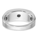 14k White Gold IBGoodman Men's 1/3 carat Diamond Complete Ring