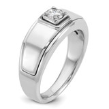 14k White Gold IBGoodman Men's 1/3 carat Diamond Complete Ring