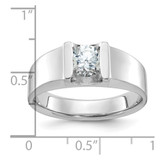 14k White Gold IBGoodman Men's Diamond Ring Mounting - B5-57881C1E-5169