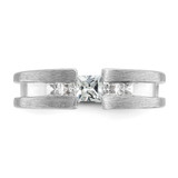 14k White Gold IBGoodman Men's Diamond Ring Mounting - B6-6A13D5A4-2351