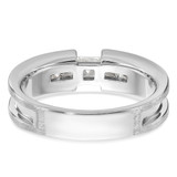 14k White Gold IBGoodman Men's Diamond Ring Mounting - B6-6A13D5A4-2351
