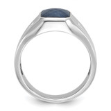 14k White Gold IBGoodman Men's Gemstone and Diamond Ring Mounting - B5-86FEB8C1-3150