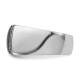 14k White Gold IBGoodman Men's Onyx and Diamond Ring Mounting - B8-076DC1B3-7358