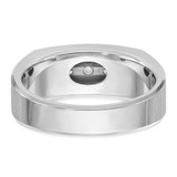 14k White Gold IBGoodman Men's Polished & Satin 5-Stone Ring Mounting - B6-2750FB6D-1143