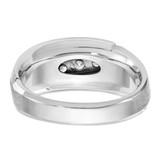 14k White Gold IBGoodman Men's Polished & Satin 5-Stone Ring Mounting - B6-B8B7E4A4-4240