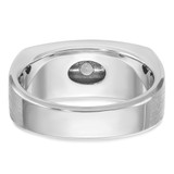 14k White Gold IBGoodman Men's Polished & Satin 5-Stone Ring Mounting - B6-EF7D0867-3490