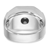 14k White Gold IBGoodman Men's Polished & Satin Cluster Ring Mounting - B5-B2FB9FD8-5846