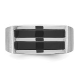 14k White Gold IBGoodman Men's Polished and Satin Ring Mounting - B5-8A50630D-1183