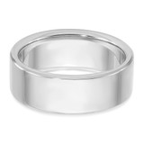 14k White Gold IBGoodman Men's Satin Sapphire/Diamond Ring Mounting - B8-5E68A411-8393
