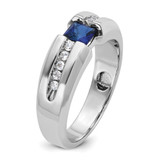 14k White Gold IBGoodman Polished Gemstone Ring Mounting