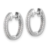 14k White Gold In/Out Diamond Hinged Hoop Earrings - EM-1BA81188-7100