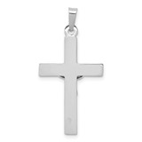14k White Gold INRI Crucifix Charm - XR-9B25FC95-2982
