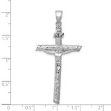 14k White Gold INRI Crucifix Pendant - K5-C7D7E41F-2808