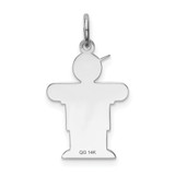 14k White Gold Kid Charm - XK-054D20C5-1781