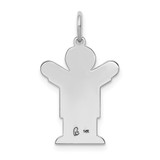 14k White Gold Kid Charm - XK-4F1FD7DC-6867