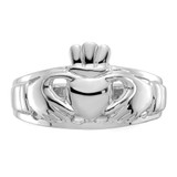 14k White Gold Ladies Claddagh Ring - D1-A8F91D0F-4350