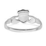14k White Gold Ladies Claddagh Ring - D3-8A474497-1894