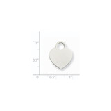 14k White Gold Large Engravable Heart - XW-614BEBB7-2457