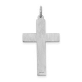 14K White Gold Laser Designed Cross Pendant - XR-807E5442-3225