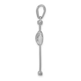 14k White Gold Latin Cross Pendant - K1-99A7797E-5470