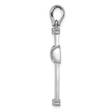 14k White Gold Latin Cross Pendant - K2-1369B158-8090