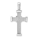 14k White Gold Latin Cross Pendant - K2-1369B158-8090