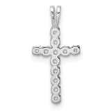 14k White Gold Latin Cross Pendant Mounting - PM-282BAA94-8971