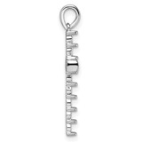 14k White Gold Latin Cross Pendant Mounting - PM-F0EBBD6B-9574