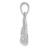 14k White Gold Lg Boxing Glove Charm