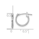 14k White Gold Madi K Hoop Earrings - GK-5F2C5C9E-4116