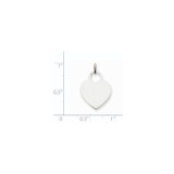 14k White Gold Medium Engravable Heart - XW-E4A6D6F0-7798