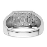 14k White Gold Mens DAD Ring Mounting