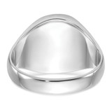 14k White Gold Men's Polished and Textured Masonic Ring Mounting - Y1-28819F67-3022