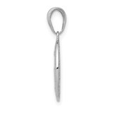 14k White Gold Miraculous Medal Pendant - M1-1C5CB7F6-1609