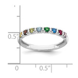 14k White Gold Mother's  Ring Mounting