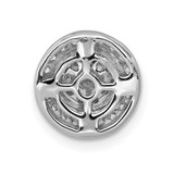 14k White Gold Moving 1/3ct. Diamond Circle Slide Pendant