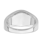 14k White Gold Onyx and Diamond Mens Ring - RM-5645F8DC-2529