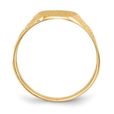 14k 11.0x14.5mm Closed Back Mens Signet Ring