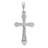14k White Gold Passion Cross Pendant - CH-BAED2579-8418