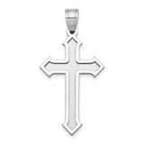 14k White Gold Passion Cross Pendant - XK-A230EF55-8317