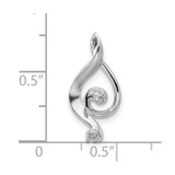 14k White Gold Pearl Pendant Mounting - XP-BE06EAEF-5682