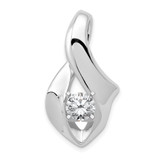 14k White Gold Peg Set Slide Mounting - XS-0220991A-6973