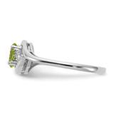14k White Gold Peridot and Diamond Ring - XB-B1522268-1740