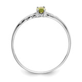 14k White Gold Peridot Birthstone Ring - XB-9F88F8E0-5432