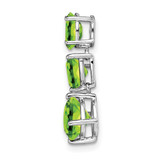 14k White Gold Peridot Chain Slide - PM-773CC7DB-3706