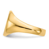 14k 11.5x13.5mm Open Back Signet Ring