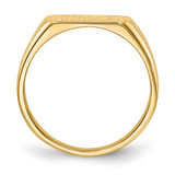 14k 11.5x6.5mm Closed Back Signet Ring - RS-4E10B269-8932