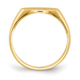 14k 11.5x6.5mm Closed Back Signet Ring - RS-F67C925F-3293