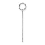 14k White Gold Plain .013 Gauge Engravable Heart Charm - XW-FD31884E-9893